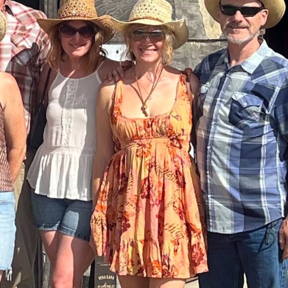 FREE PEOPLE - Vernon Mini Dress in Orange - Size Medium - Picture 4 of 5